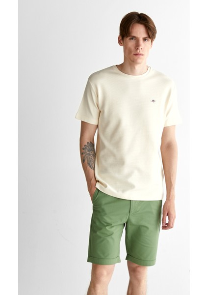 Erkek Krem Regular Fit Bisiklet Yaka T-Shirt 2003304.130