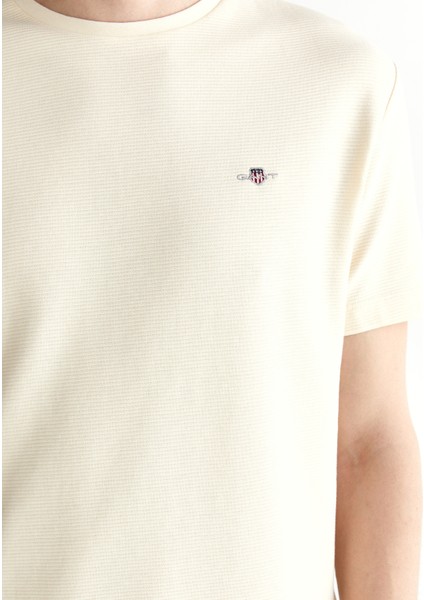 Erkek Krem Regular Fit Bisiklet Yaka T-Shirt 2003304.130 indirimleri