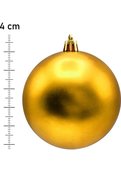 4 cm 12LI Mat Gold Cici Top Mat Yılbaşı Ağacı Süsü fiyatları