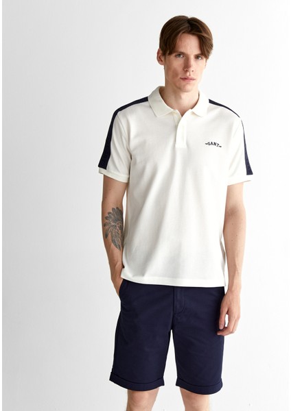 Erkek Krem Regular Fit Logolu Polo 2425122T.113