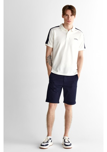 Erkek Krem Regular Fit Logolu Polo 2425122T.113 modelleri