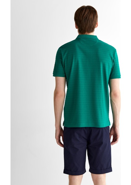 Erkek Yeşil Regular Fit Çizgili Polo 2014035.322 fiyatları
