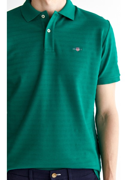 Erkek Yeşil Regular Fit Çizgili Polo 2014035.322 indirimleri
