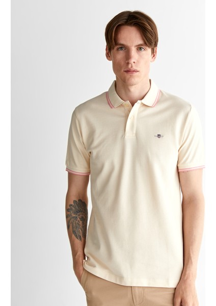 Erkek Krem Regular Fit Polo 2014028.130 fırsatları