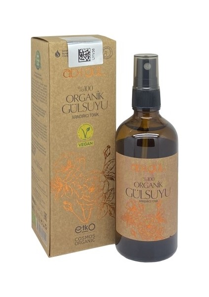 Ab-I Gül 100 Ml. L %100 Organik Gül Suyu - Arındırıcı Tonik | Vegan