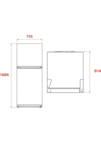 Rtf 54760 Ss 75 cm 535 Lt Inox No Frost Solo Buzdolabı modelleri