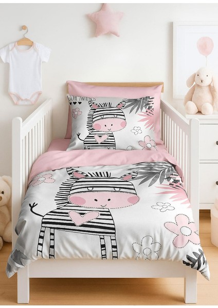 Dijital Baskılı 3D Pamuklu Yenidoğan Bebek Nevresim Takımı Baby Zebra fiyatları