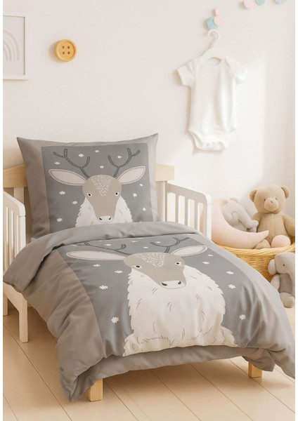 Yenidoğan Kız / Erkek Unisex Bebek Nevresim Takımı %100 Pamuklu Geyik fiyatları