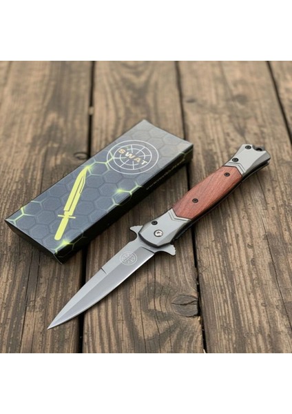 SW-443-C Ahşap Kabze Kamp Çakısı