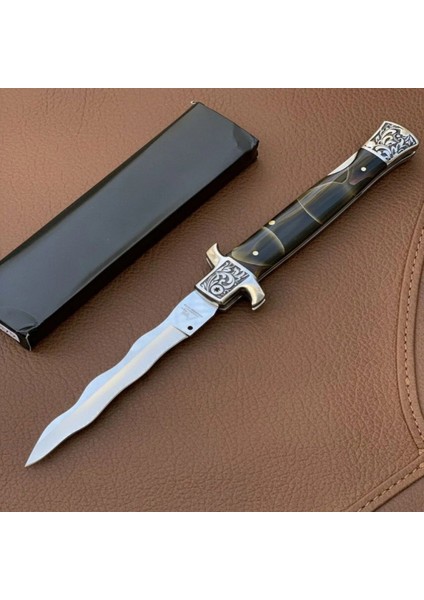 alsepeteavm criss pocket knife sedef kabze manuel kamp çakısı