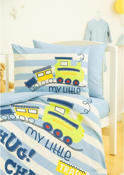 Dijital Baskılı 3D Pamuklu Yenidoğan Bebek Nevresim Takımı My Little Train fiyatları