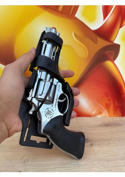 Kapsül Patlatan Metal Tabanca Revolver Silah 25 cm Kapsüllü Sekiz Patlar Tabancası fiyatları
