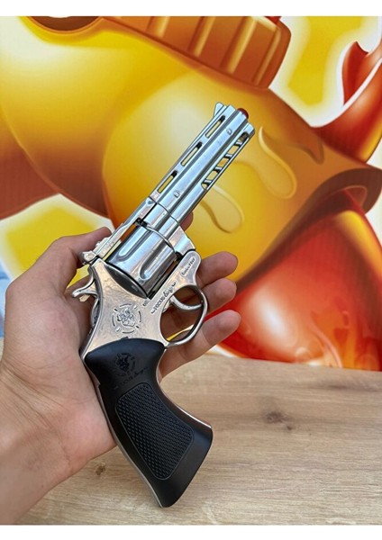 Kapsül Patlatan Metal Tabanca Revolver Silah 25 cm Kapsüllü Sekiz Patlar Tabancası fırsatları