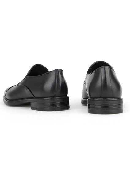 , Erkek Hakiki Deri Ayakkabı 153745Z27617 Siyah modelleri