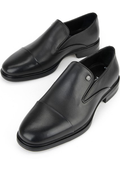 , Erkek Hakiki Deri Ayakkabı 153745Z27617 Siyah indirimleri