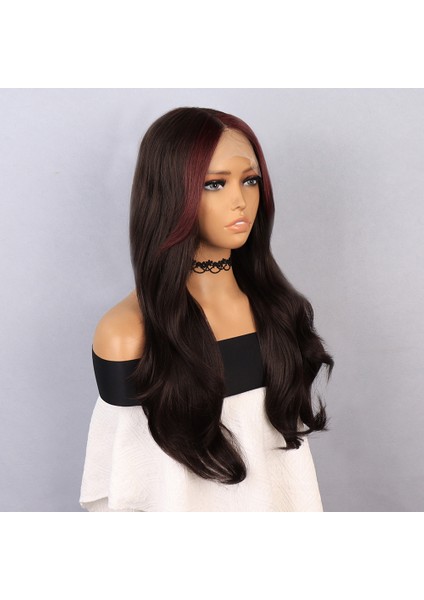 Kahverengi Perçemler Kızıl Işıltılı Tül Peruk fiyatları