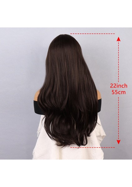 Kahverengi Perçemler Kızıl Işıltılı Tül Peruk indirimleri