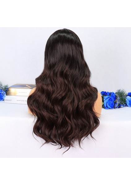 Kahverengi / Kızıl Kahve Ombreli Su Dalgalı Tül Peruk fırsatları