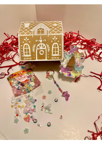 Yılbaşı Gingerbread Dıy Hediye Kutusu (Çocuk) | Tealight Süsleme ve Yaratıcı Aktivite Seti