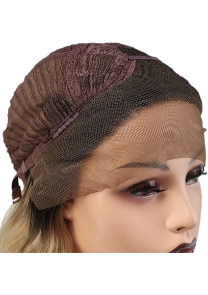 Fiber Sentetik Dalgalı Kısa Tül Peruk / Siyah Balköpüğü Ombreli modelleri