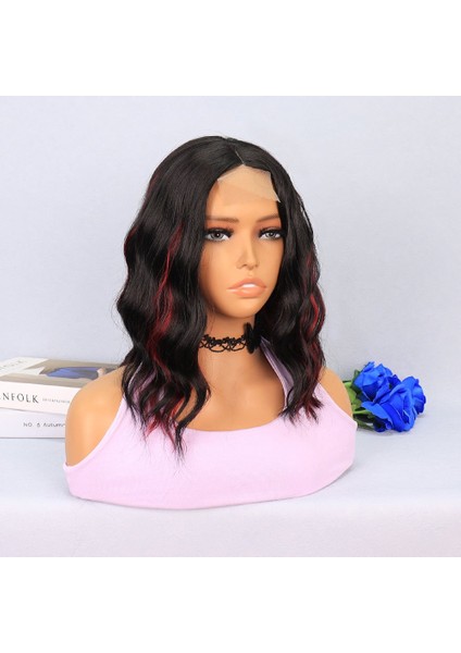 Siyah Kızıl Işıltılı Tül Peruk modelleri