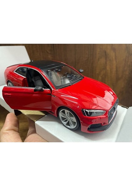 Audi Rs5 1:24 Ölçek Diecast Model Araba Audi Rs 5 Diecast Araba Audi Coupe Kırmızı Diecast indirimleri