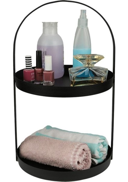 Şık Siyah Kozmetik ve Takı Düzenleyici Organizer, Banyo Için Mükemmel Seçenek fırsatları
