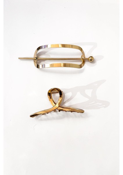 Gold Metal Topuz Tokası Seti modelleri