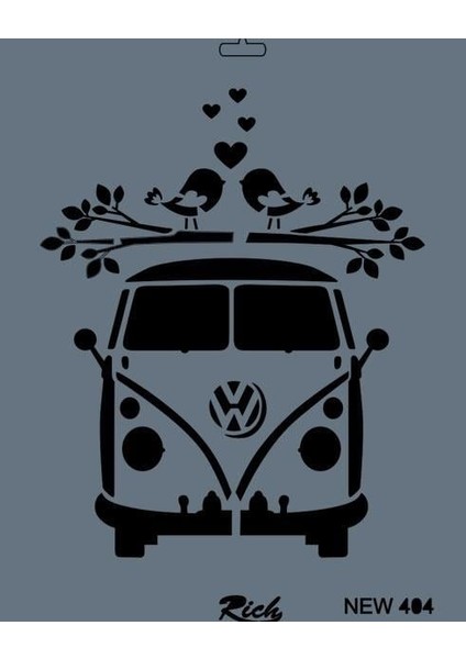 Rich New Seri N-404 Stencil 35X25 cm