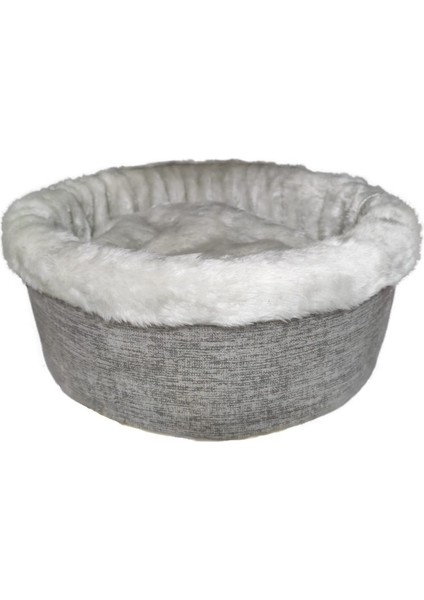 Lüx Kedi, Küçük Köpek Simit Yatak Gri 45 cm
