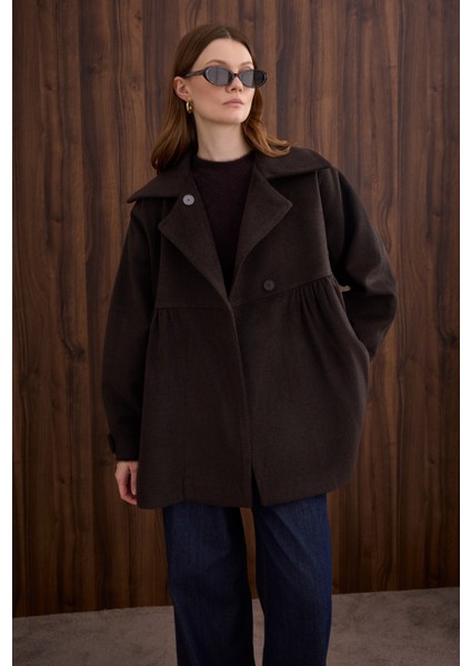 Büzgü Detaylı Kaban Kahve fırsatları