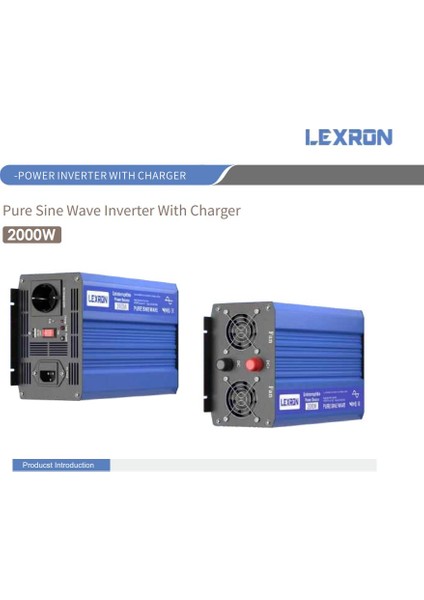 - Inges 12 Volt 2000 Watt 2 Kw Ups Şebekeden Şarj Edilebilir Inverter Invertör - Karavan indirimleri