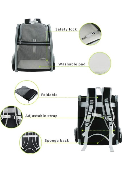 Better Life Evcil Hayvanlar Için Pet Sırt Çantası - Gri (Yurt Dışından) fiyatları