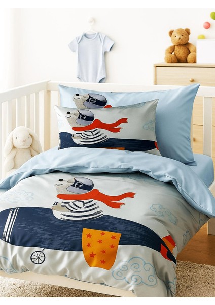 Dijital Baskılı 3D Pamuklu Yenidoğan Bebek Nevresim Takımı Fly Foggy fiyatları