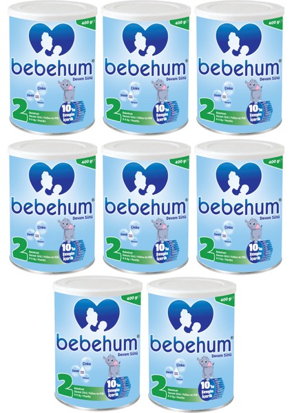 Teneke 2 Devam Sütü 400 gr 6-9 Ay X8 Adet