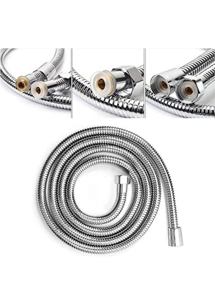 Krom Duş Hortumu 150 Cm, Uyumlu ve Orijinal, Renkli, Tüm Başlıklarla Kaliteli Kullanım fiyatları