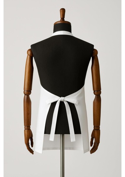 Beyaz Askılı Mutfak Şef Aşçı Garson Önlüğü modelleri