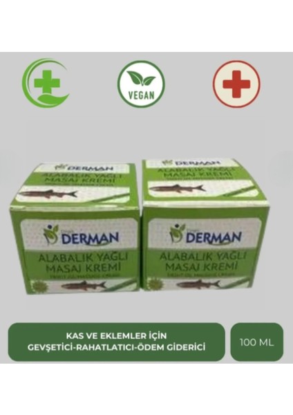 Alabalık Yağlı Masaj Kremi Rahatlatıcı 100 ml x 2 Adet
