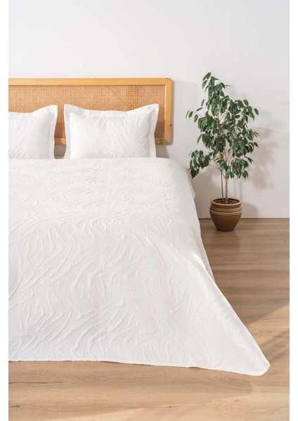 Venada Çift Kişilik Mikro Uyku Seti 3 Parça Yatak Örtüsü Seti Krem fiyatları