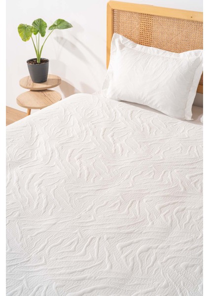 Venada Çift Kişilik Mikro Uyku Seti 3 Parça Yatak Örtüsü Seti Krem modelleri