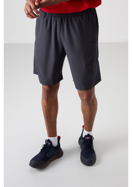 Antrasıt Kalın Yumuşak Comfort Fit Erkek Şort - 81268