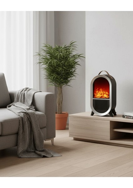 Stove Med 1500W Dekoratif Elektrikli Şömine