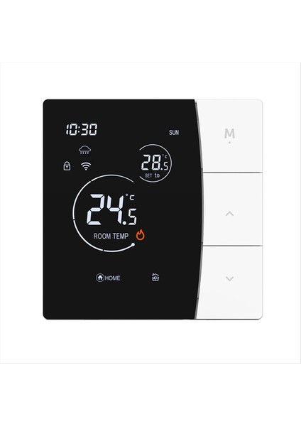 Arkadan Aydınlatmalı Çocuk Kilidi 16A Elektrikli Isıtma ile Su Yerden Isıtma Için Akıllı Wifi Termostat Kontrol Cihazı (Yurt Dışından)