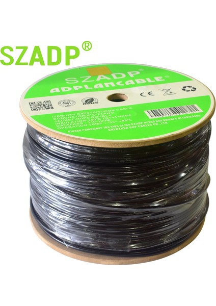 Utp Cat6 Outdoor Dış Ortam Cat6 Kablo - Çift Kılıflı (Double Jacket) 23AWG - 305 Metre