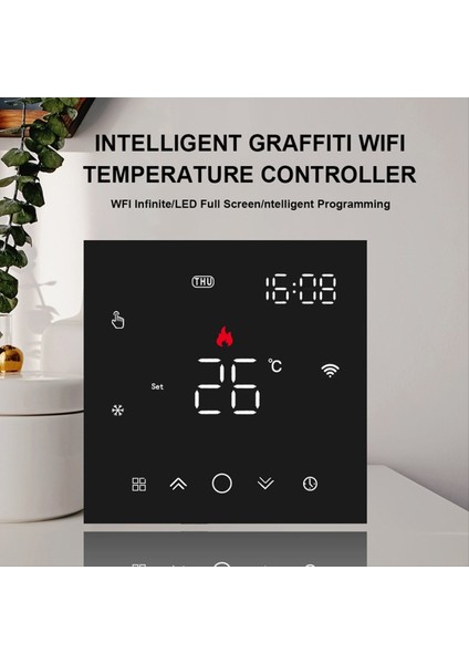 Tuya Wi-Fi Akıllı Termostat Yerden Isıtma Termostatı Elektrikli Isıtma Su Isıtma Cep Telefonu Kontrolü LED Dokunmatik Beyaz (Yurt Dışından) fiyatları