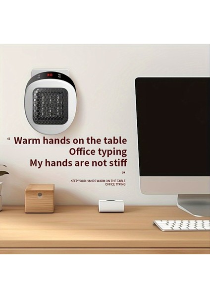 Yurt Odası Abd Plug Için Ayarlanabilir Termostat ve LED Ekran ile Taşınabilir Isıtıcı Uzaktan Duvar Fişi Elektrikli Uzay Isıtıcı (Yurt Dışından) fiyatları