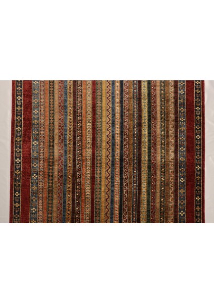 El Dokuma Afgan Halı Şal Desenli Kırmızı Renk 4 Metre Kare indirimleri