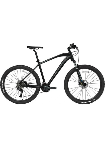 Mtx 7400 Erkek Dağ Bisikleti 43CM Hd 27.5 Jant 27 Vites Mat Siyah Parlak Siyah