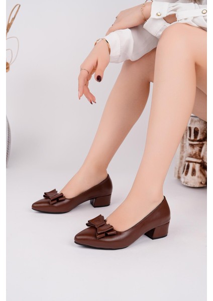 Hakiki Deri Kadın Topuklu Deri Ayakkabı TRC71-1085 modelleri