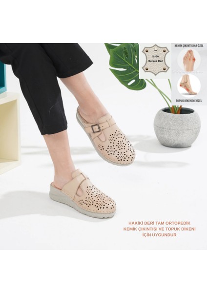 Ortopedik Deri Sabo Terlik Topuk Dikeni ve Kemik Çıkıntısı Için Uygundur